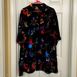 Mens XXL jazz print